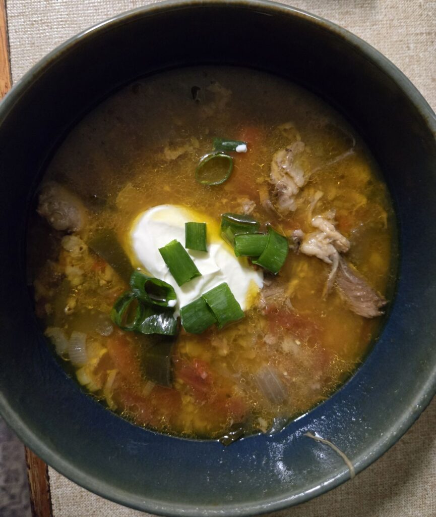 Slow cooker lamb and lentil soup
